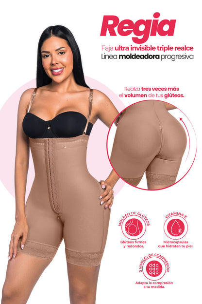 LA DIOSA Faja SMI7157 – REGIA – Triple realce tipo y tejido con elongación inteligente